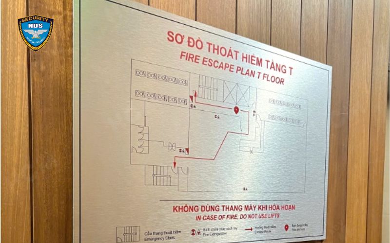 Vị trí đặt sơ đồ thoát hiểm nhà xưởng